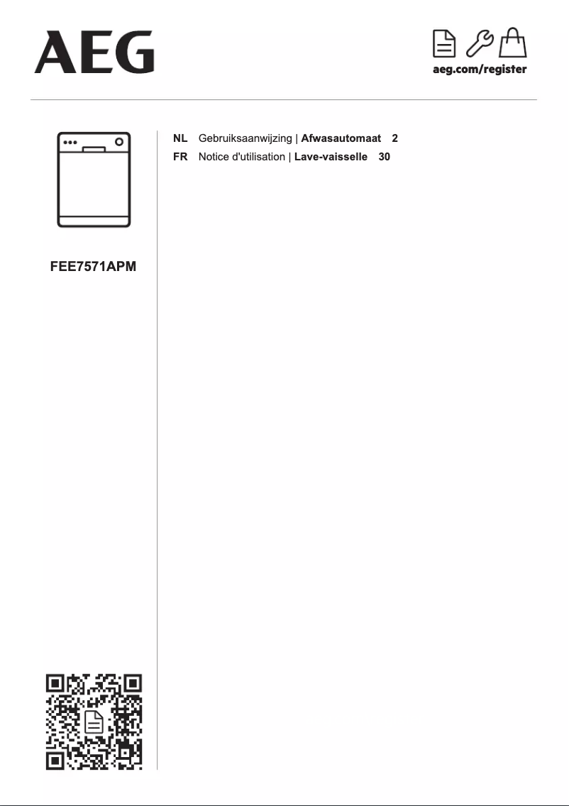 Image de la première page du manuel de l'appareil FEE7571APM