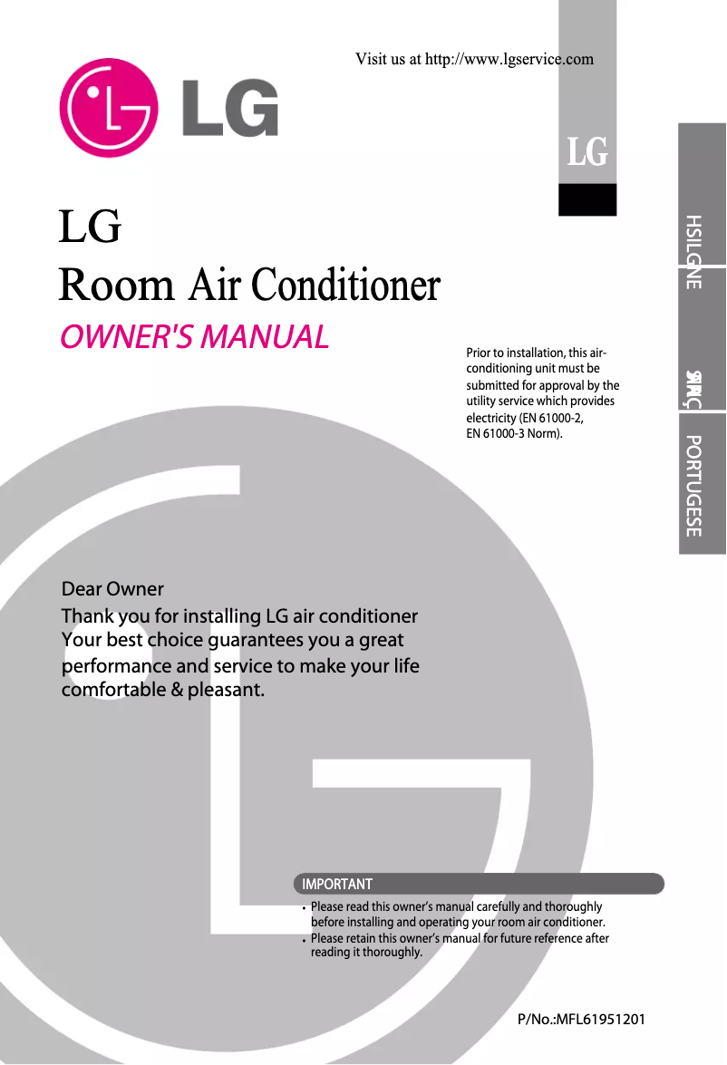 Page n°1 - Manuel utilisateur LG HSNC1264SA4