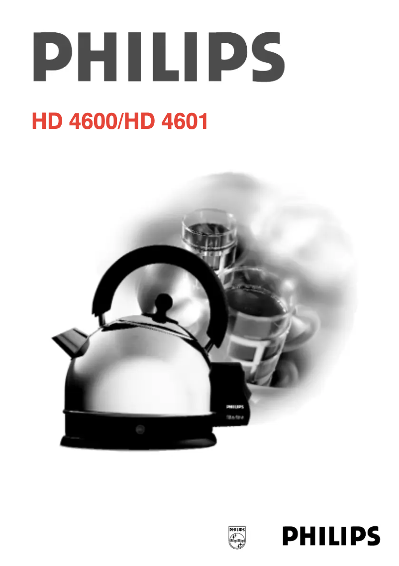 Page 1 de la notice Manuel utilisateur Philips HD4601