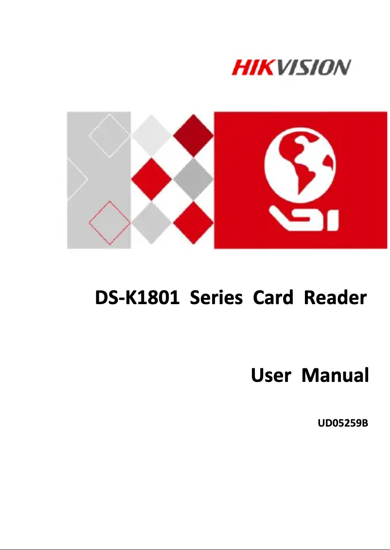 Page n°1 - Manuel utilisateur Hikvision DS-K1801