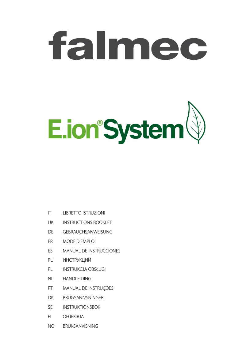 Page 1 de la notice Manuel utilisateur Falmec Marilyn