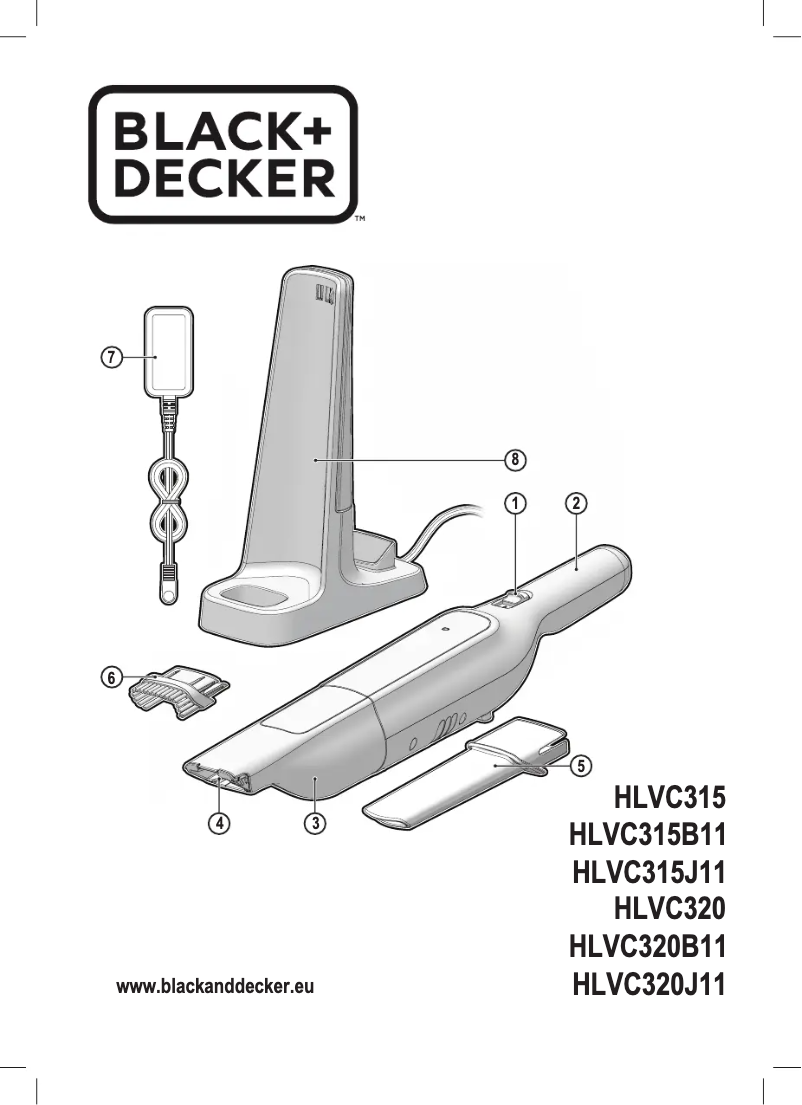 Page 1 de la notice Manuel utilisateur Black & Decker Dustbuster HLVC315B11