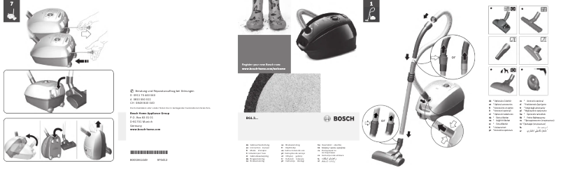 Página 1 del manual Manual de usuario Bosch BGL3A122