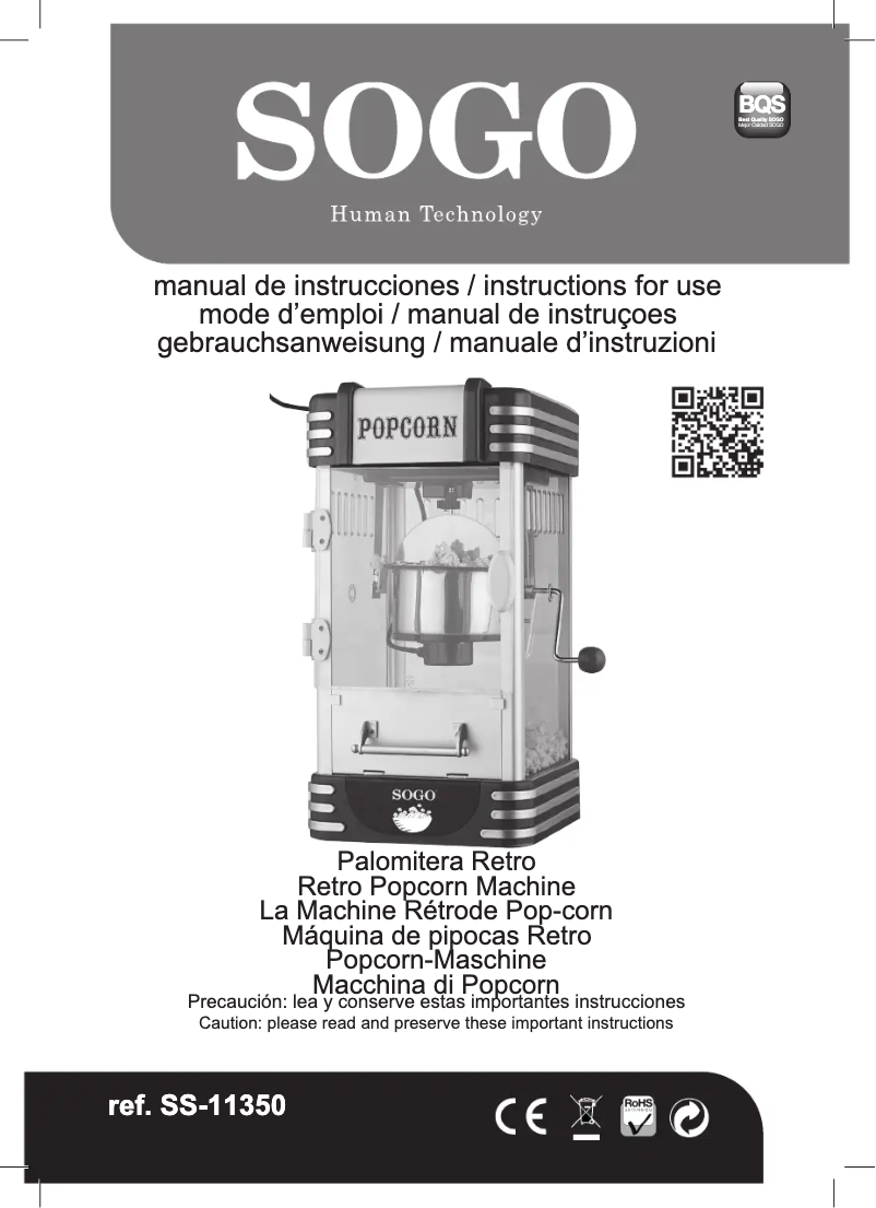 Page n°1 - Manuel utilisateur Sogo SS-11350
