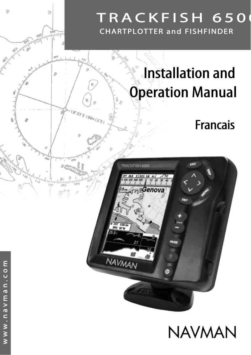 Image de la première page du manuel de l'appareil TrackFish 6500