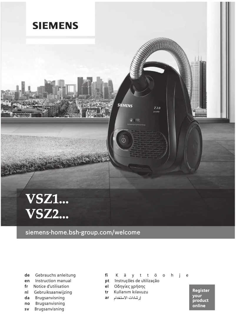 Página 1 del manual Manual de uso y mantenimiento Siemens VSZ2V210