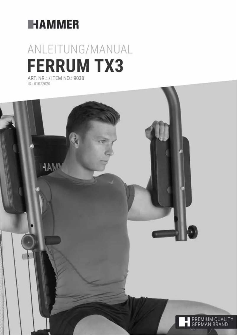 Page n°1 - Manuel utilisateur Hammer Ferrum TX 3