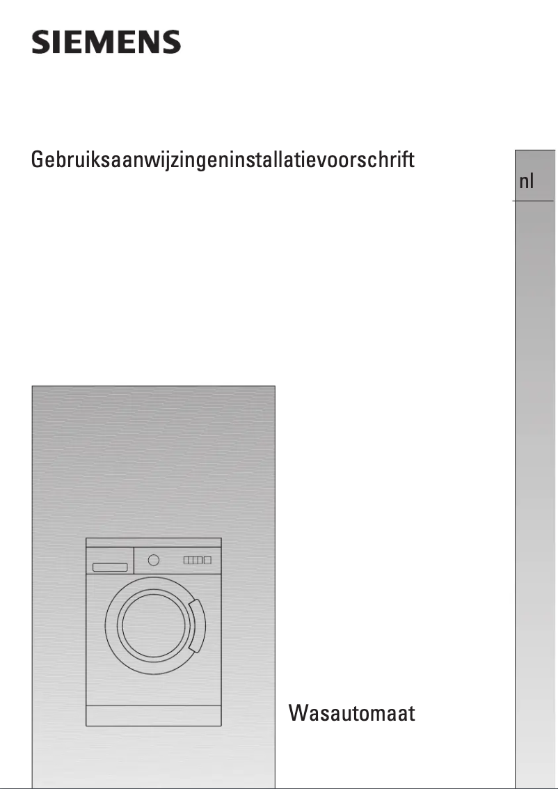 Page n°1 - Manuel utilisateur Siemens WXLM1262FR