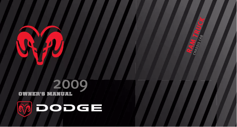 Page 1 de la notice Manuel utilisateur RAM Chassis Cab (2009)
