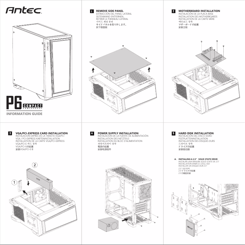 Page 1 de la notice Manuel utilisateur Antec Performance P6