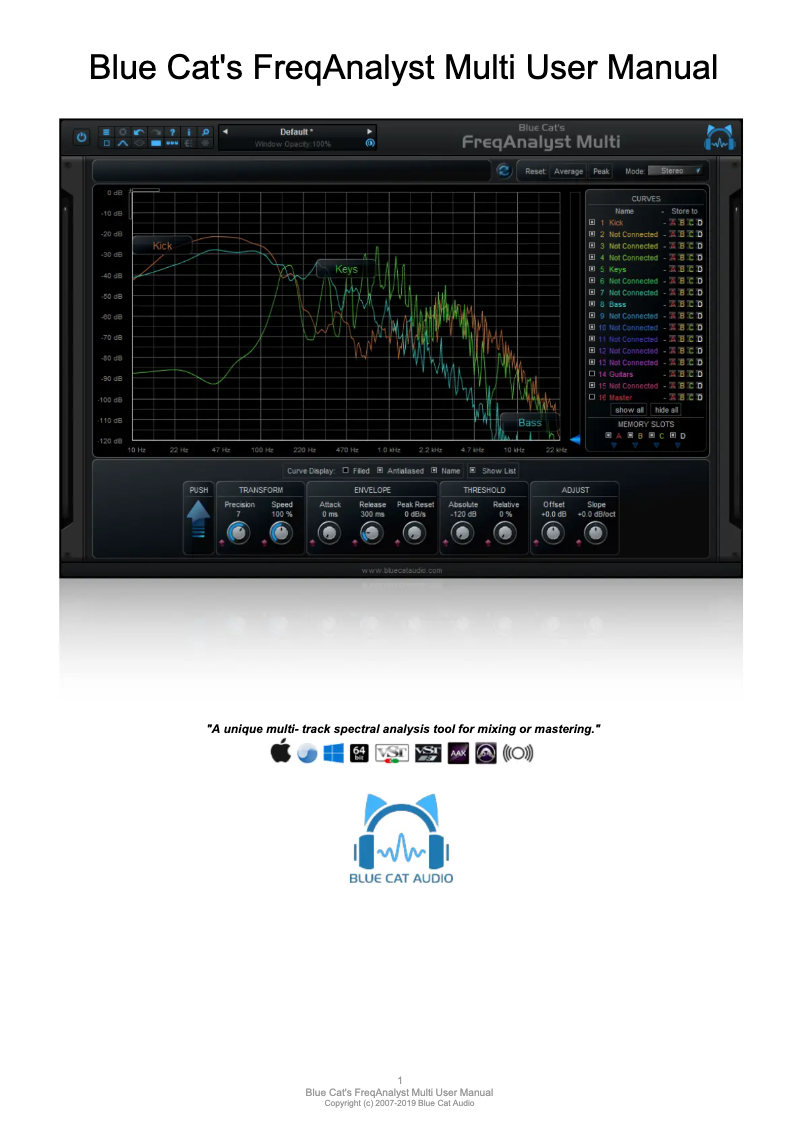 Image de la première page du manuel de l'appareil FreqAnalyst