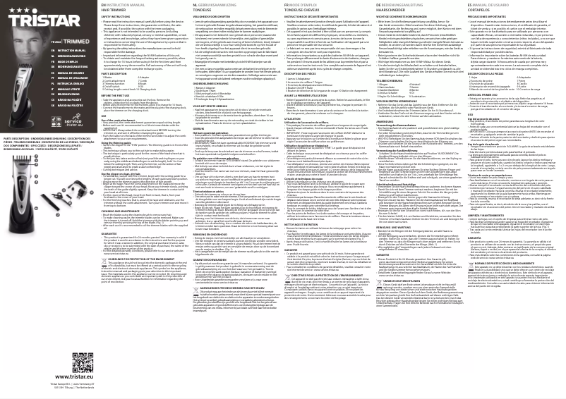 Page 1 de la notice Manuel utilisateur TriStar TR-2544