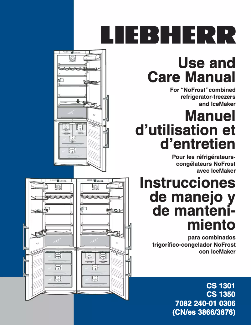 Page 1 de la notice Manuel utilisateur Liebherr CS 1350