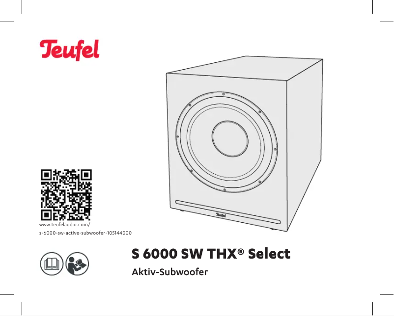 Page 1 de la notice Guide de démarrage rapide Teufel S 6000 SW THX Select