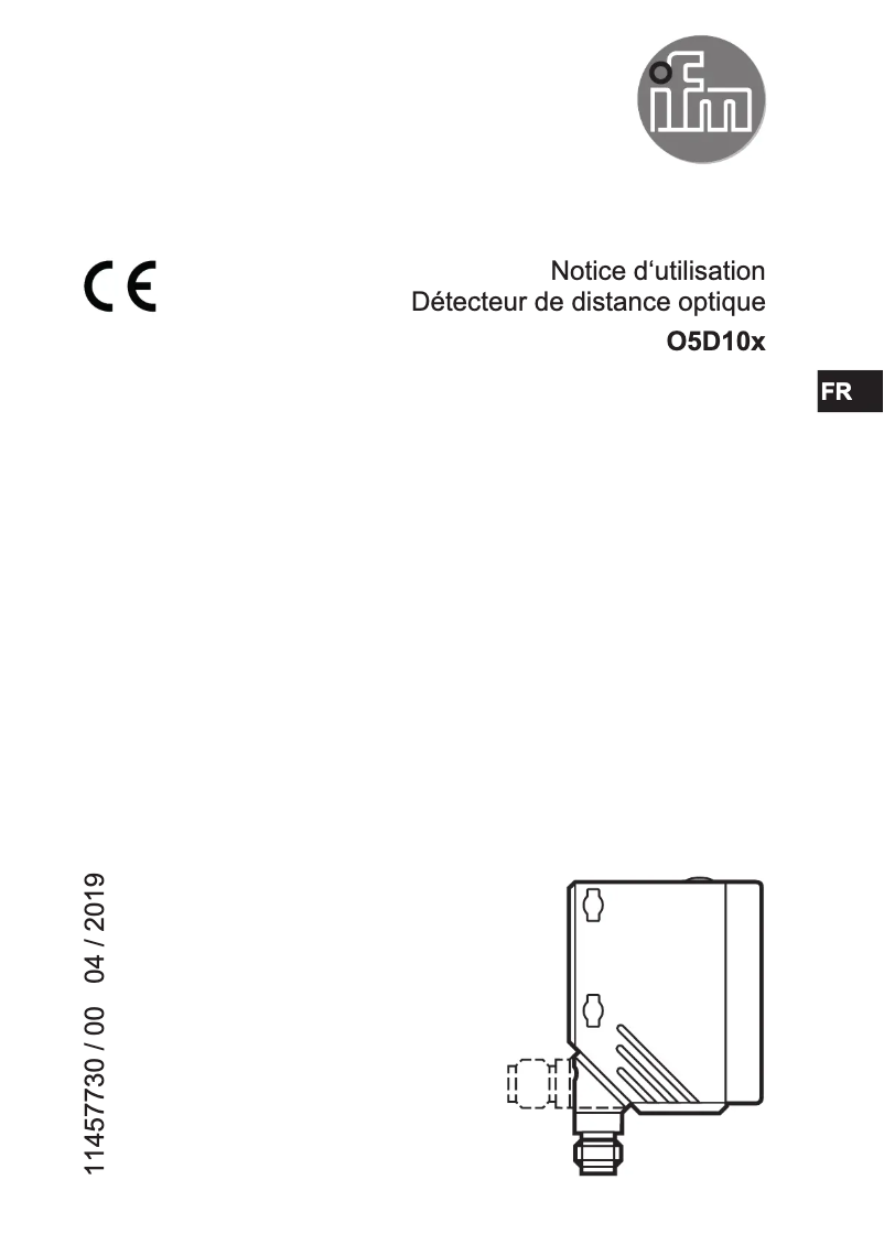 Page n°1 - Manuel utilisateur IFM O5D101