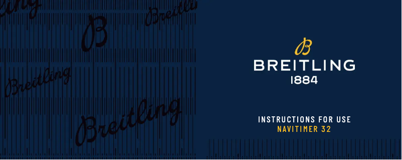 Page n°1 - Manuel utilisateur Breitling Navitimer 32