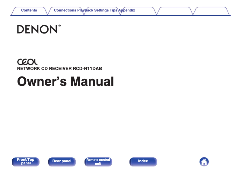Página 1 del manual Ficha técnica Denon Ceol RCD-N11DAB