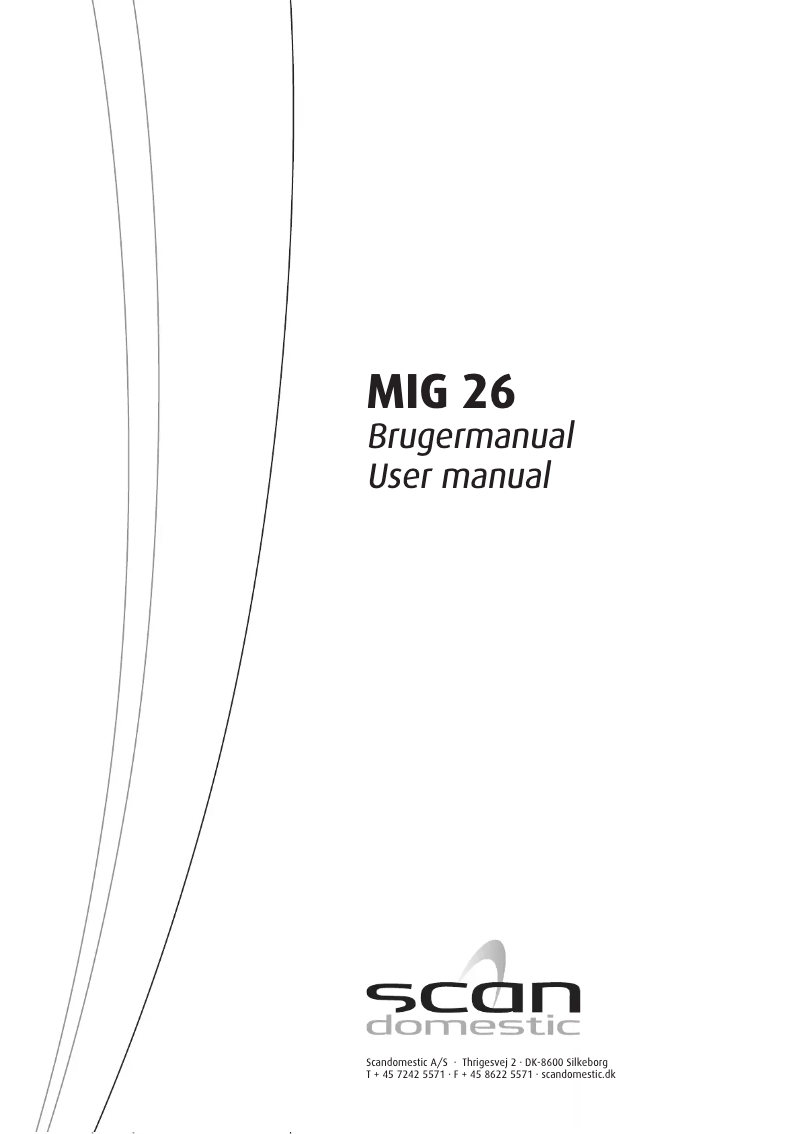 Page 1 de la notice Manuel utilisateur Scandomestic MIG 26 SS