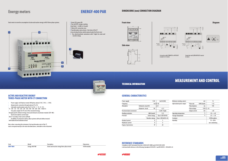 Image de la première page du manuel de l'appareil Energy-400 PAR