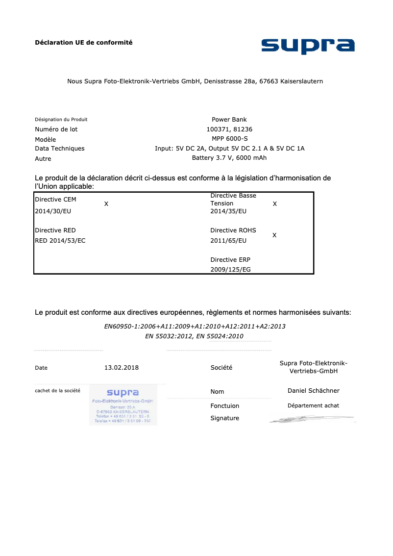 Page n°1 - Manuel utilisateur Maginon MPP 6000 S