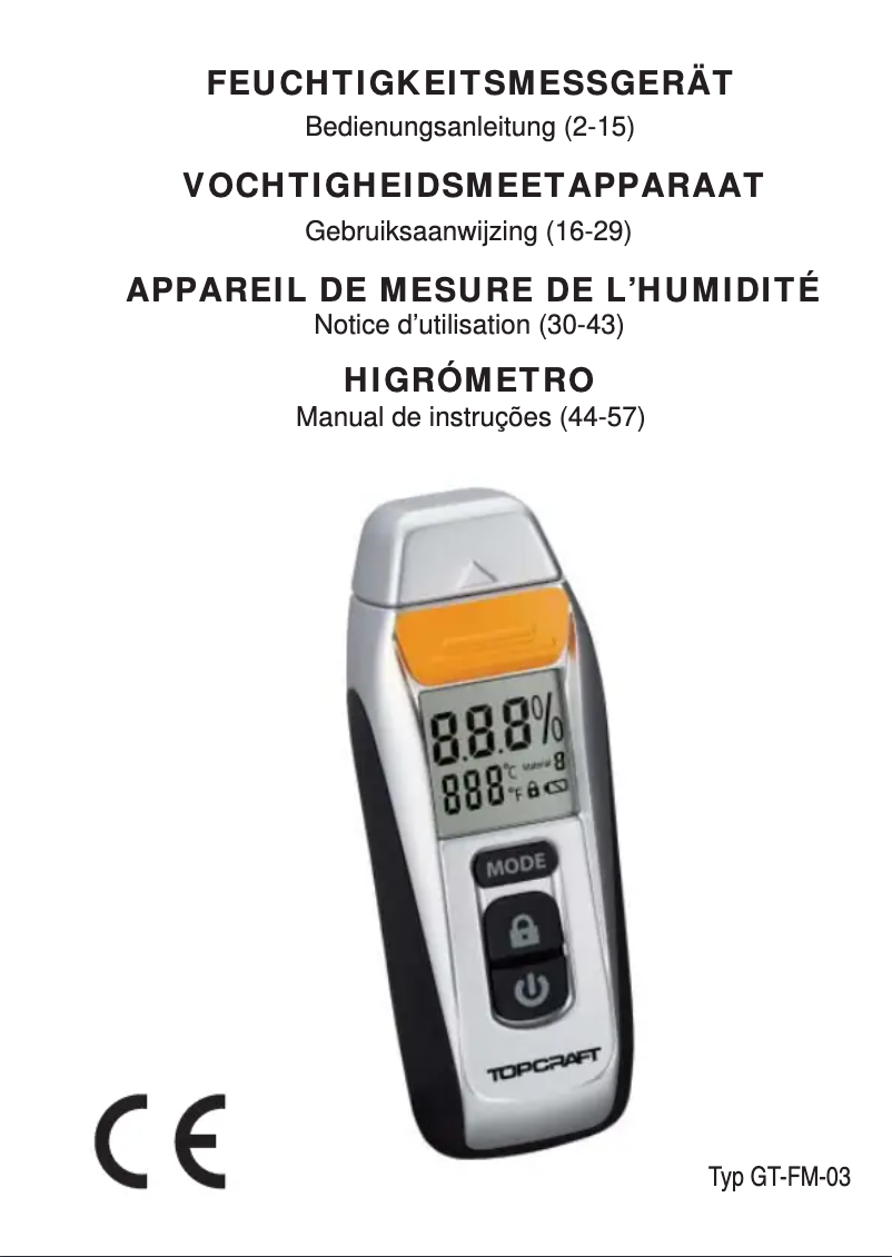 Page n°1 - Manuel utilisateur Topcraft GT-FM-03