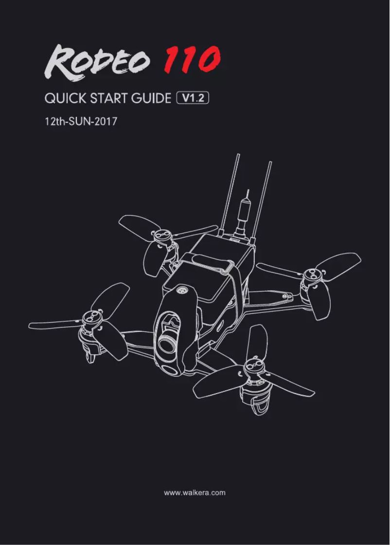 Image de la première page du manuel de l'appareil Rodeo 110