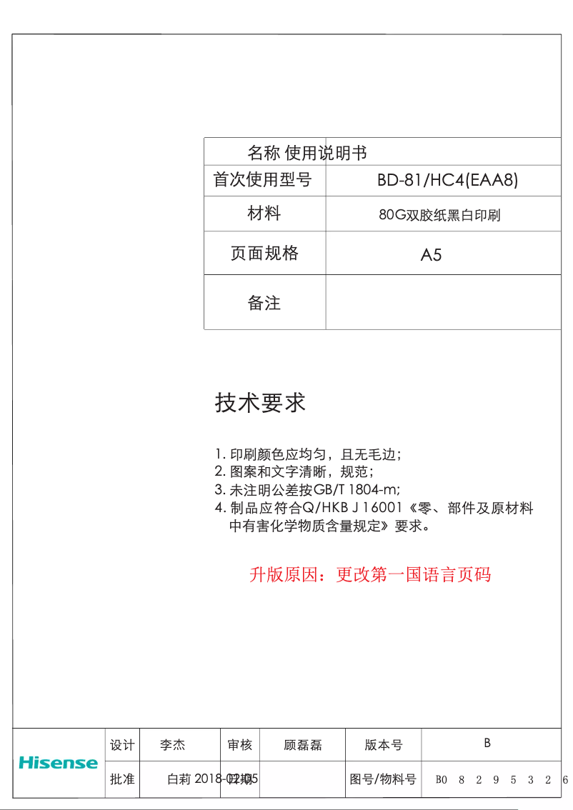 Image de la première page du manuel de l'appareil GS80-1A+++