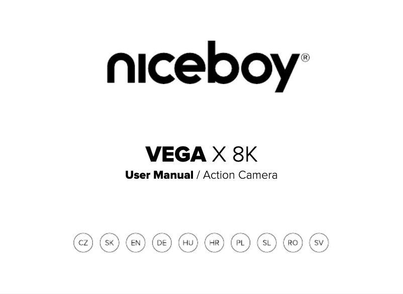 Page n°1 - Manuel utilisateur Niceboy VEGA X 8K
