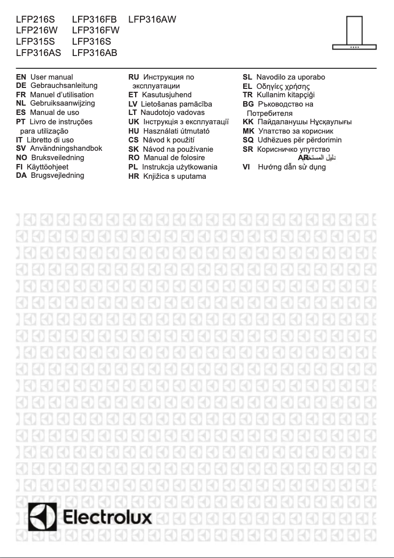 Page 1 de la notice Manuel utilisateur Electrolux LFP316AS
