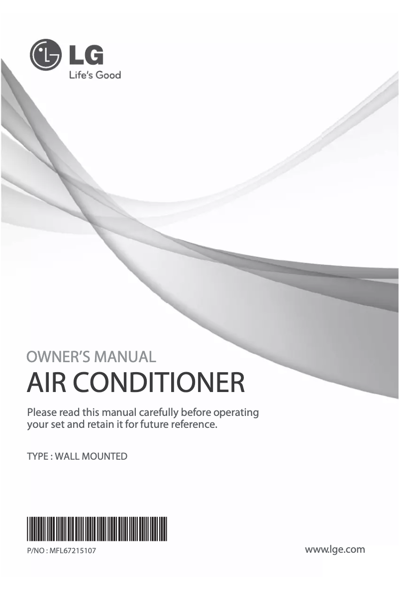 Page 1 de la notice Manuel utilisateur LG HSN09IVP