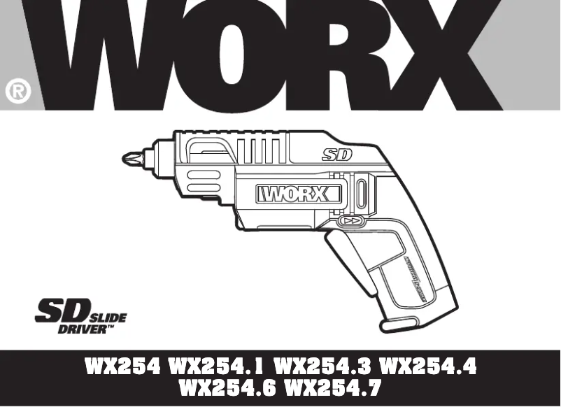 Page n°1 - Manuel utilisateur Worx WX254.6