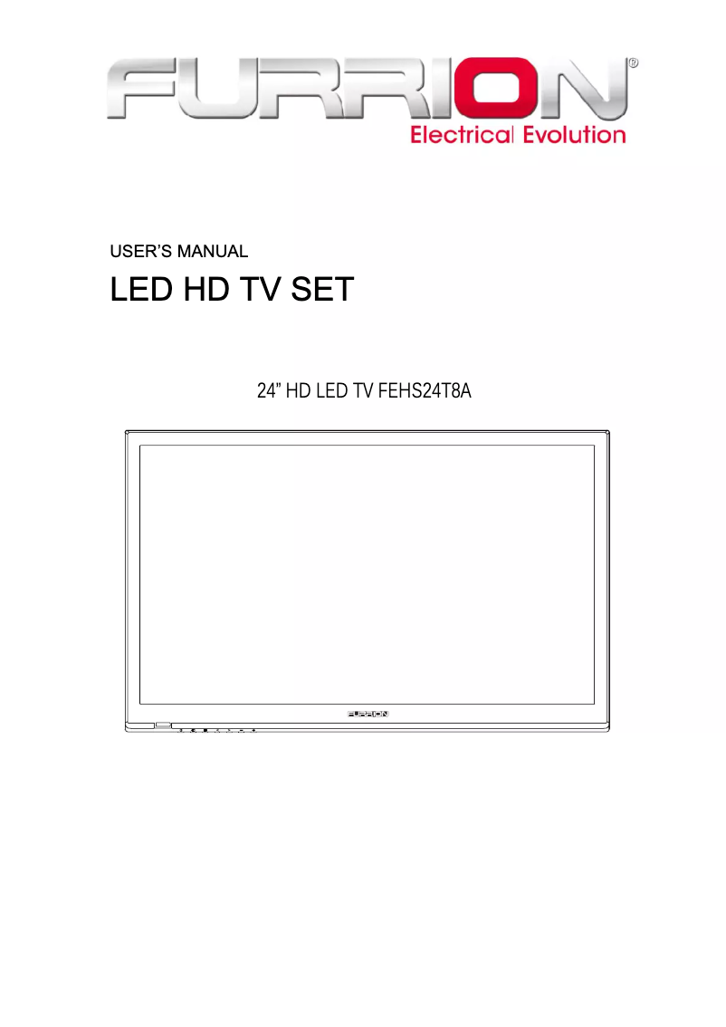 Image de la première page du manuel de l'appareil FEHS24T8A