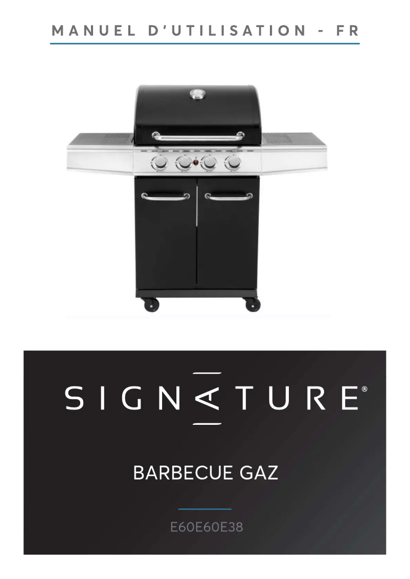 Page 1 de la notice Manuel utilisateur Signature E60E60E38