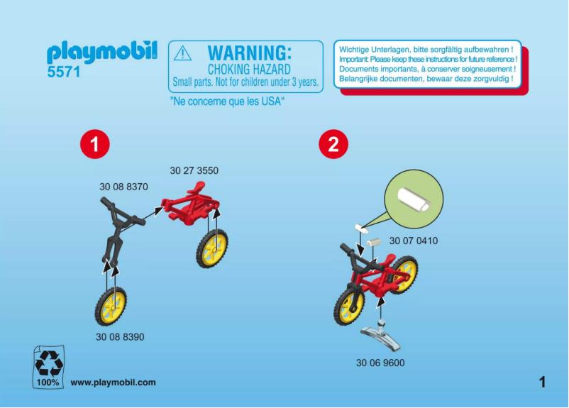 Página 1 del manual Manual de usuario Playmobil City Life Children with Crossing Guard