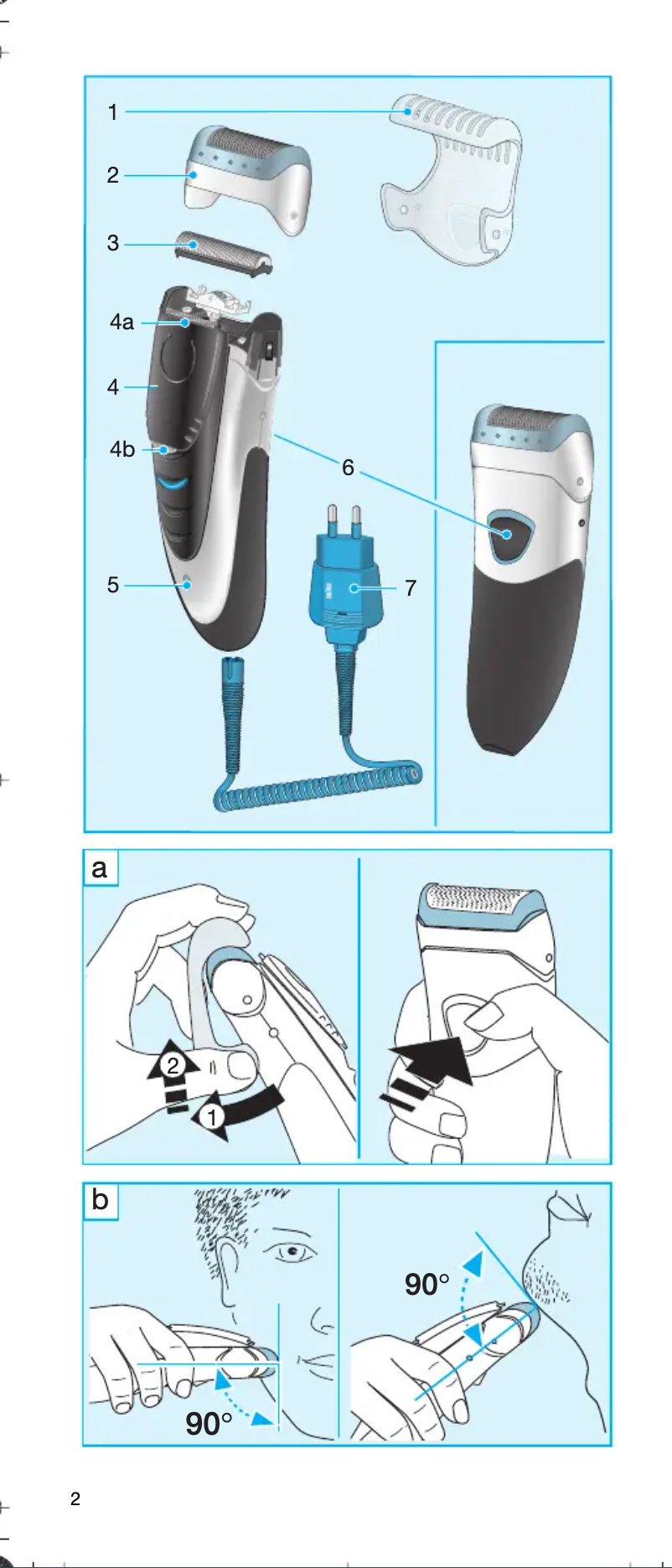 Page 1 de la notice Manuel utilisateur Braun cruZer 2 2775