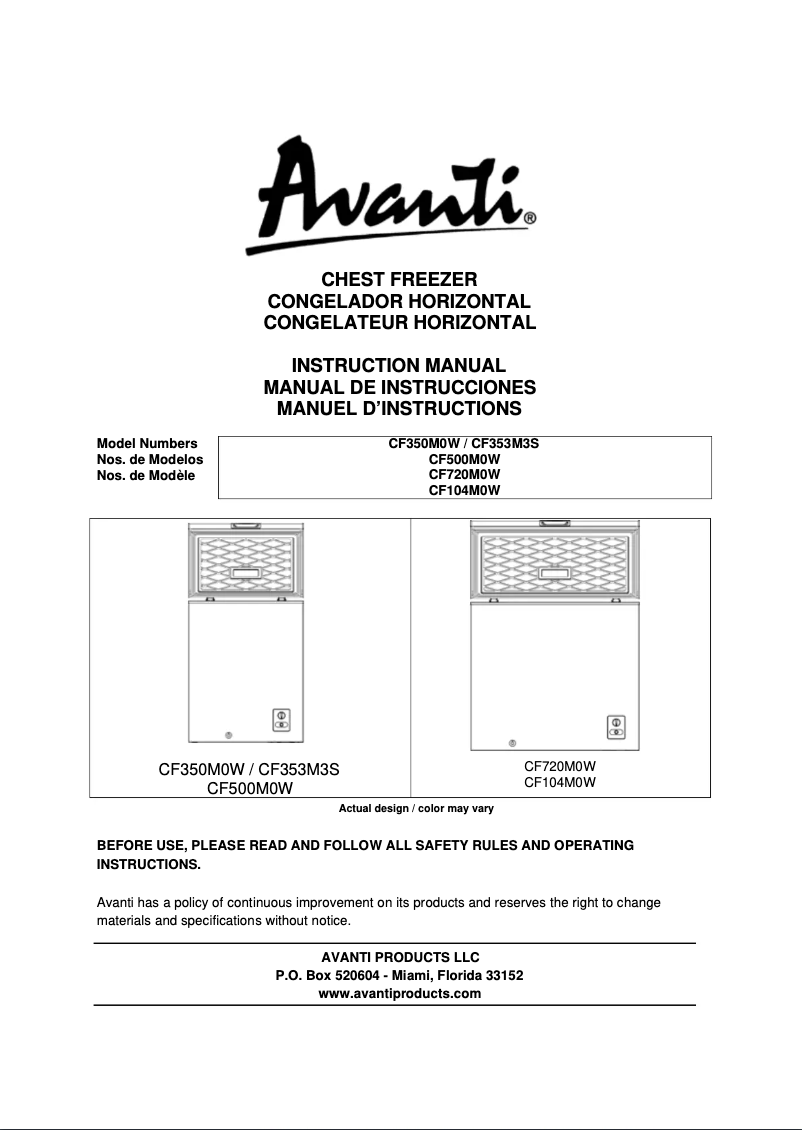Image de la première page du manuel de l'appareil MCCF5WI