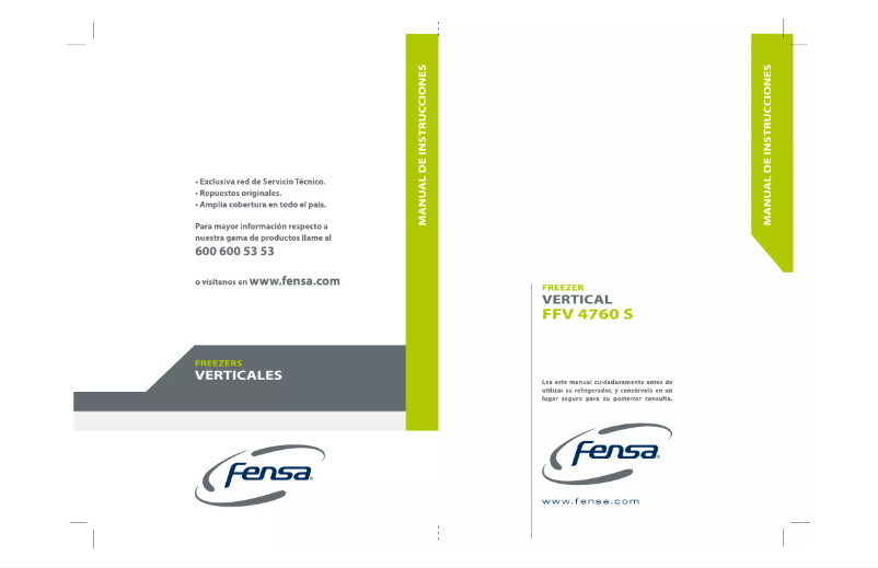 Page n°1 - Manuel utilisateur Fensa FFV 4765 Inox