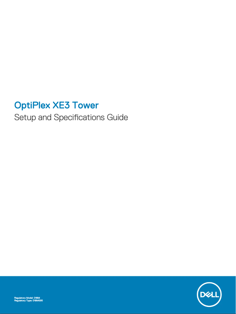 Page n°1 - Manuel utilisateur Dell OptiPlex XE3