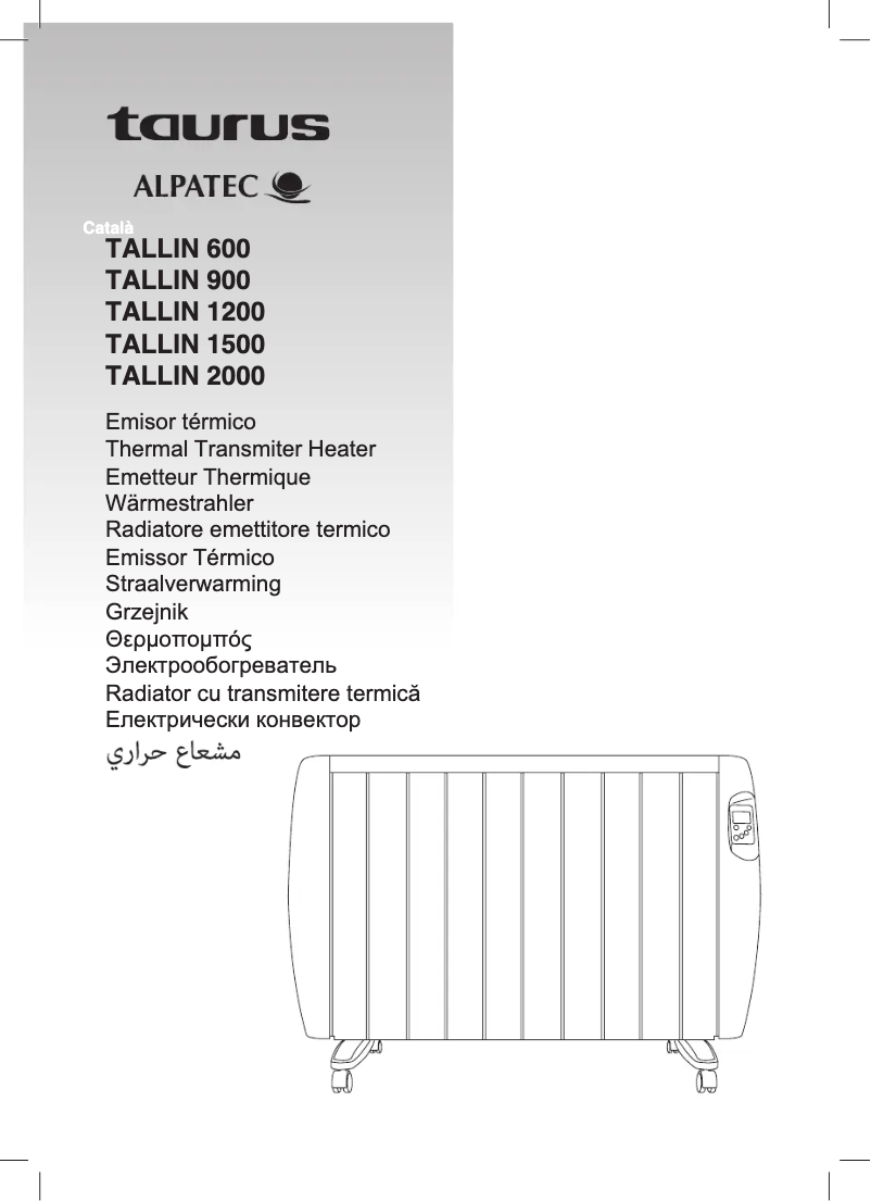 Page n°1 - Manuel utilisateur Taurus Tallin 1500