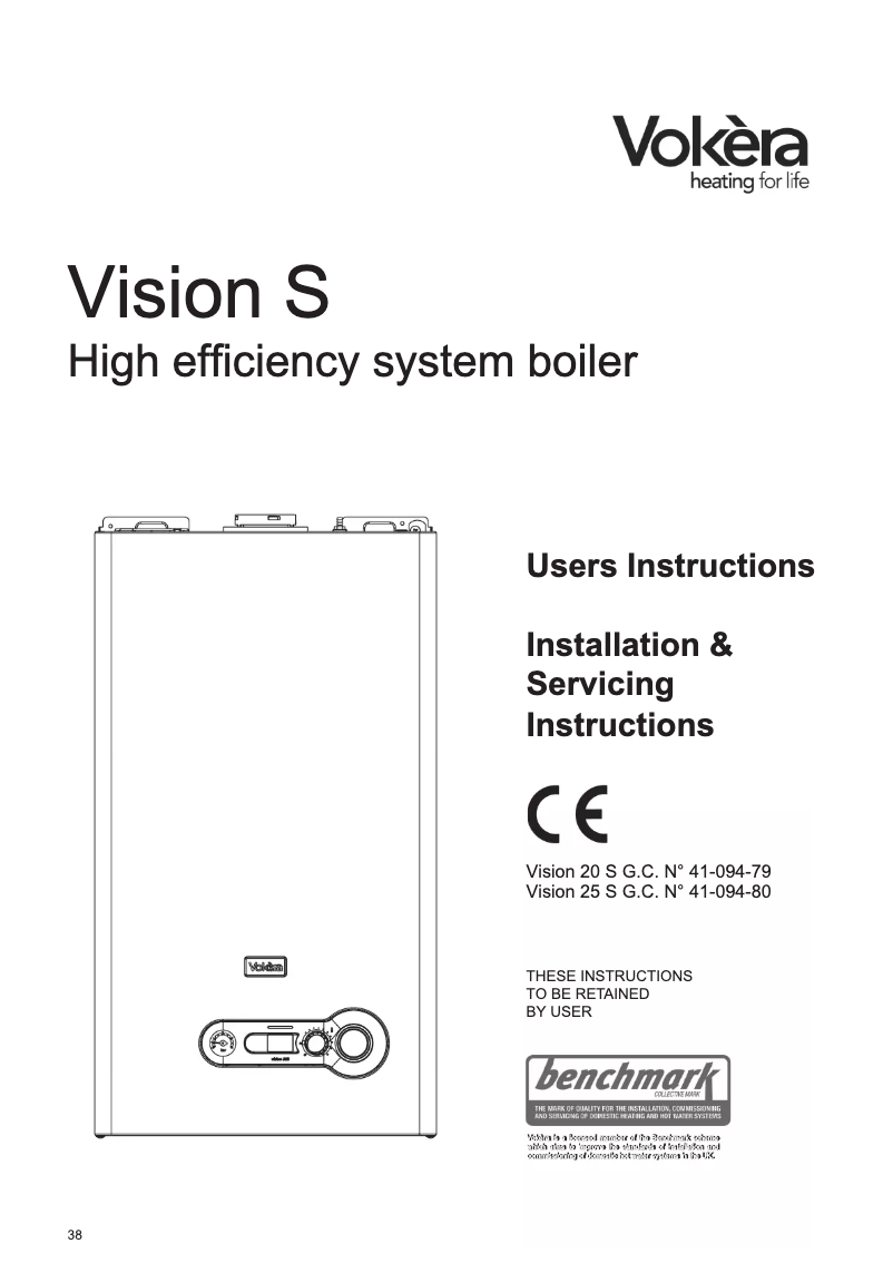 Page n°1 - Manuel utilisateur Vokèra Vision 25S