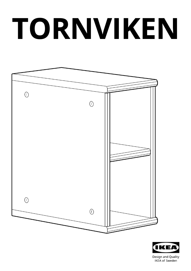 Imagen de la primera página del manual del dispositivo TORNVIKEN 203.590.07