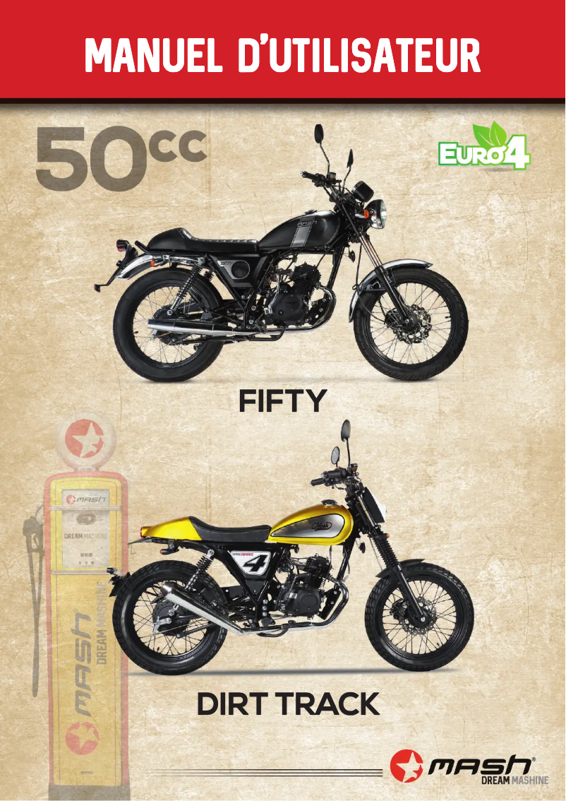 Page n°1 - Manuel utilisateur Mash Fifty 50cc (2020)