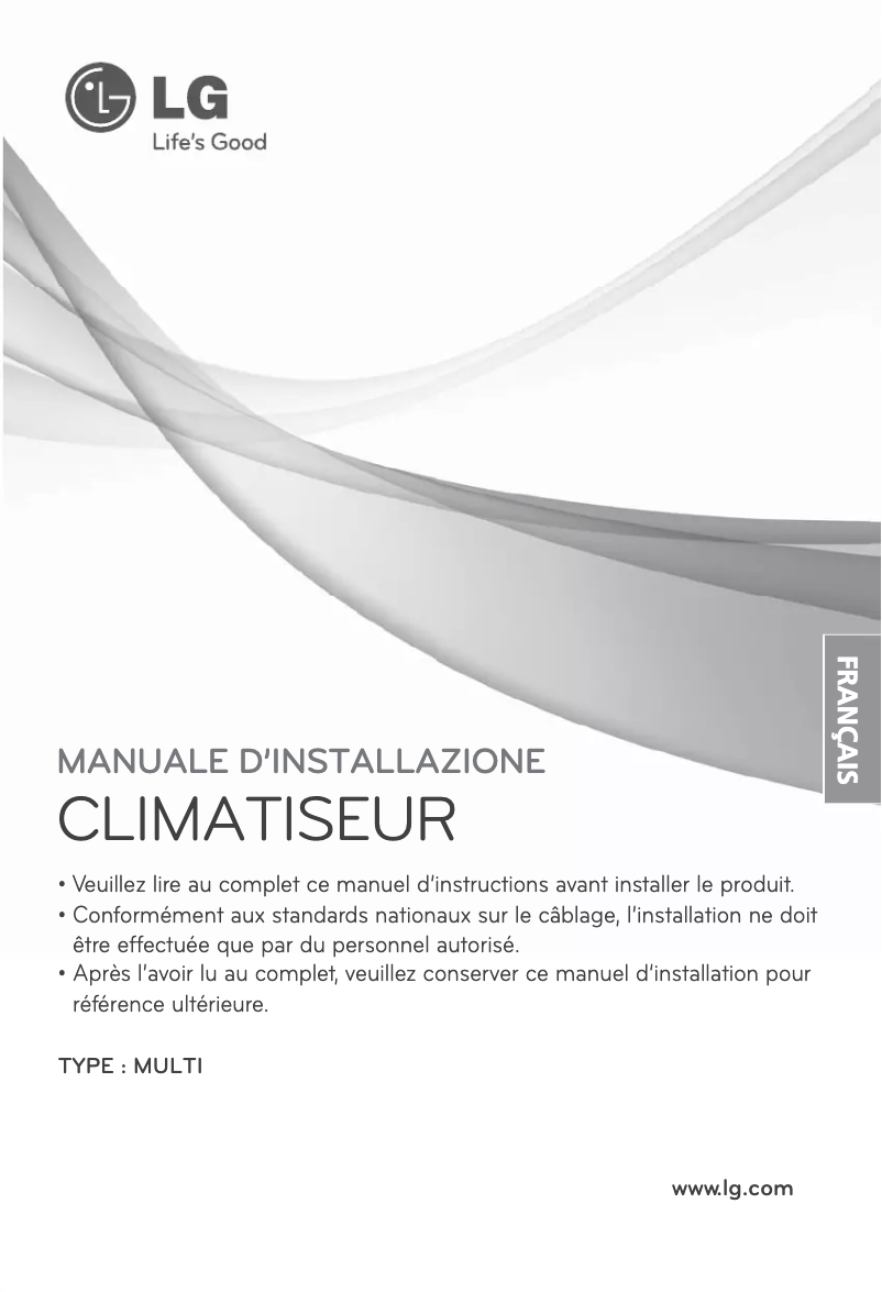 Page 1 de la notice Manuel utilisateur LG MU4M27