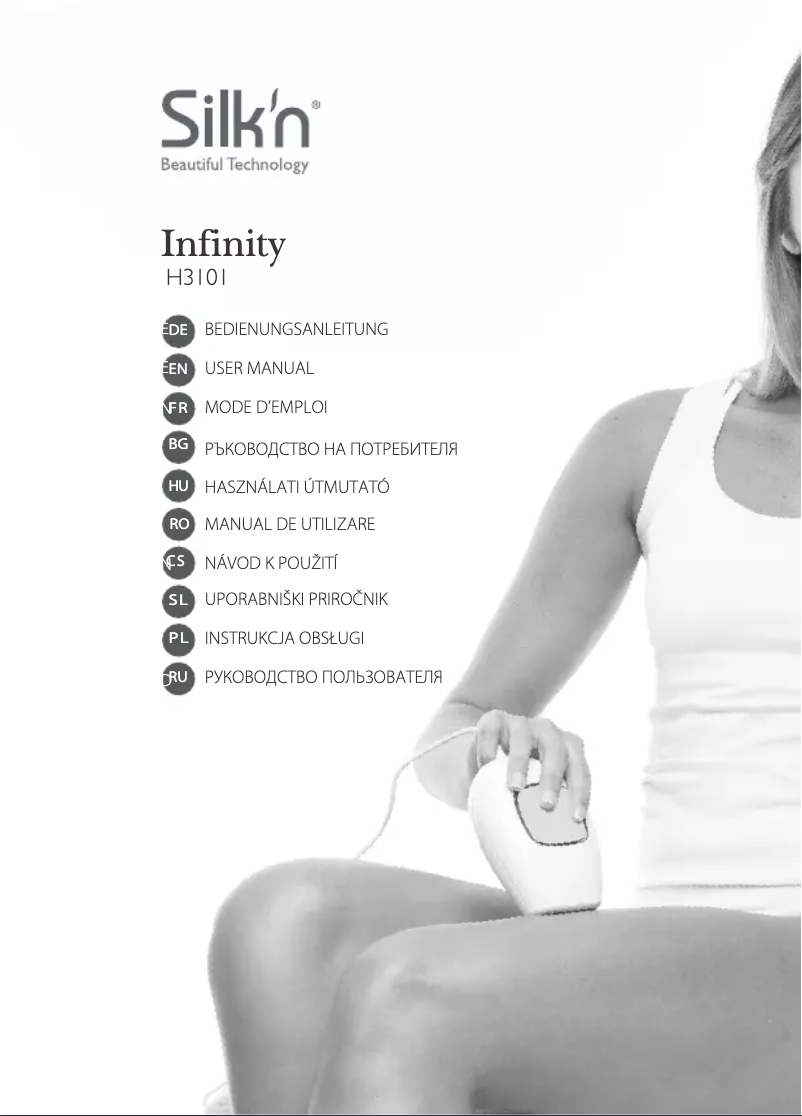 Page 1 de la notice Manuel utilisateur Silk'n Infinity H3101