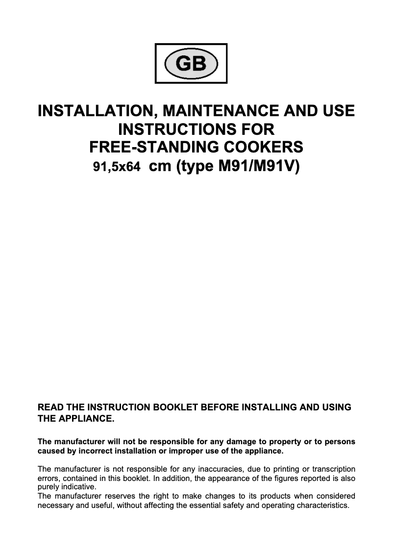 Page 1 de la notice Manuel utilisateur Bertazzoni X90 6 MFE VE