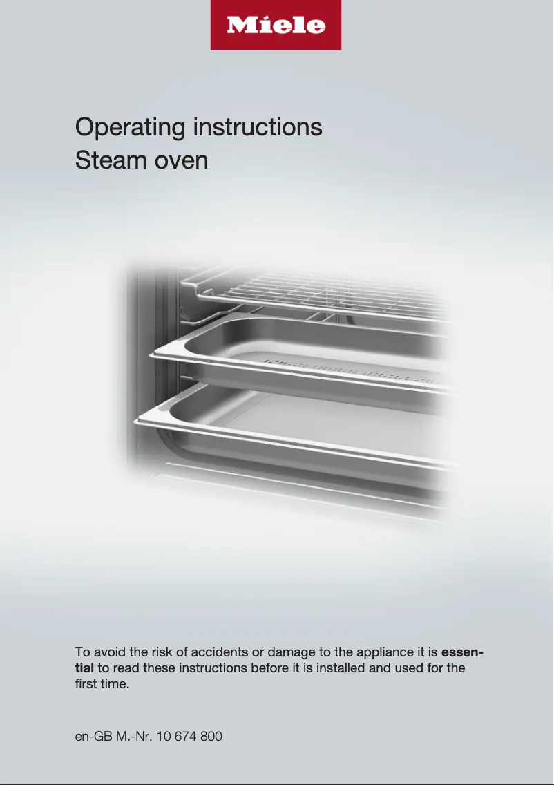 Page 1 de la notice Guide d'installation Miele GourmetStar DG 6001
