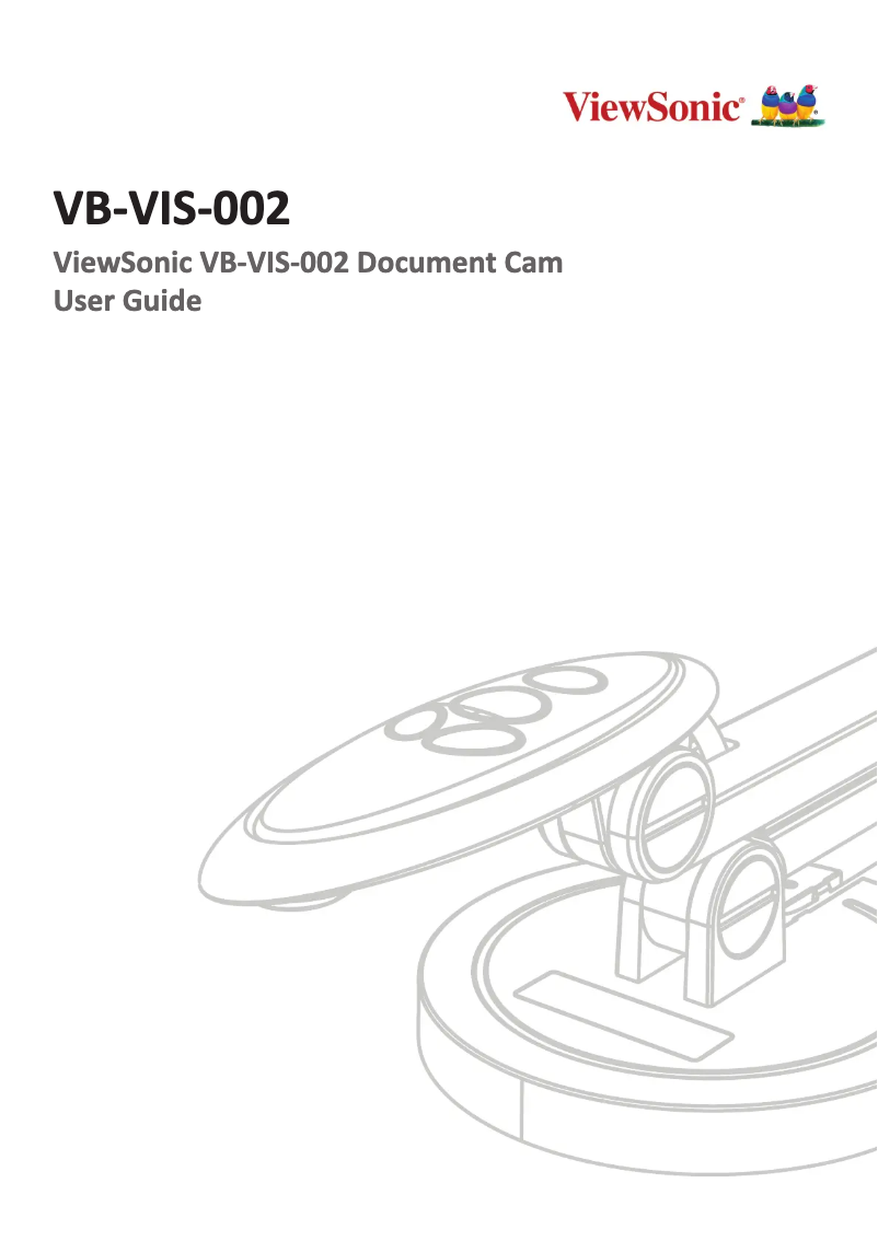 Page n°1 - Guide de démarrage rapide Viewsonic VB-VIS-002