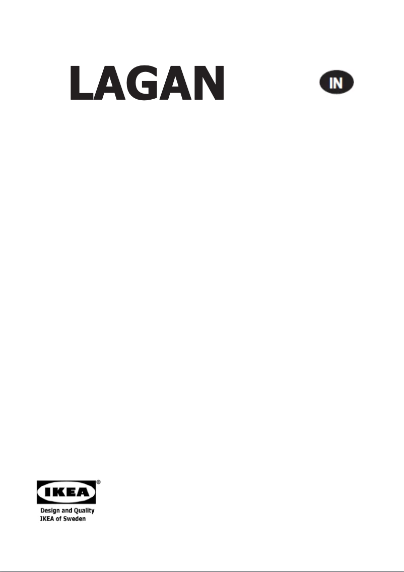 Page 1 de la notice Manuel utilisateur Ikea LAGAN 704.612.67