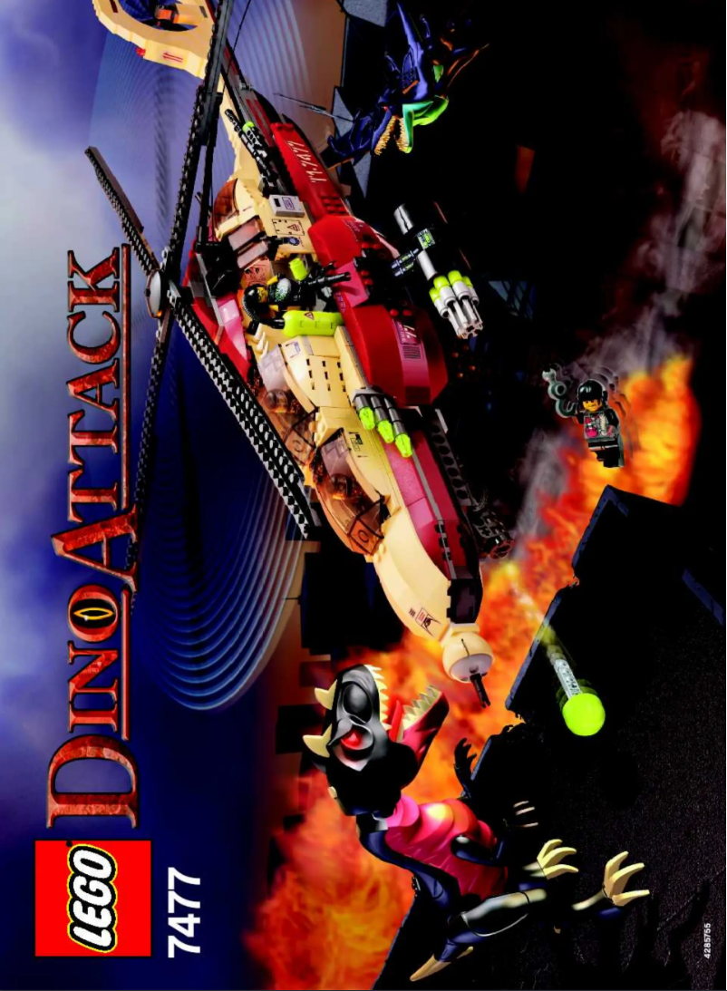 Page 1 de la notice Manuel utilisateur Lego T-1 Typhoon vs. T-Rex