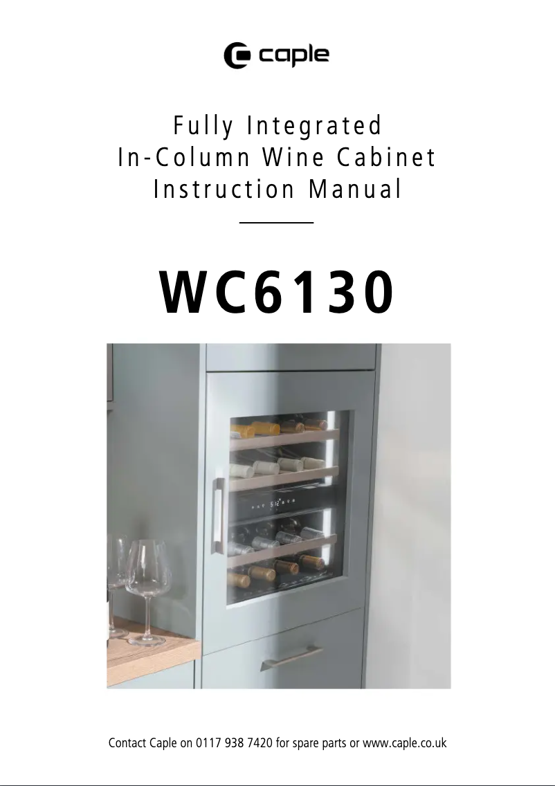 Page n°1 - Manuel utilisateur Caple WC6130